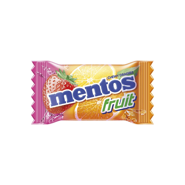 Mentos Fruit Candy Pillowpack Assorted Fruity Flavors 540g