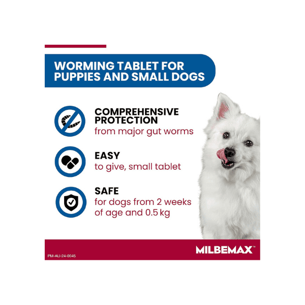 Milbemax 2-Tablet All Wormer for Dogs Protection Against All Common Worms