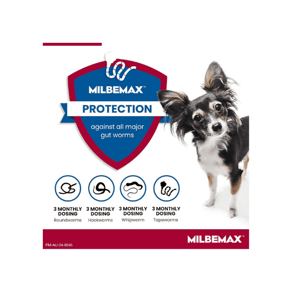 Milbemax 2-Tablet All Wormer for Dogs Protection Against All Common Worms