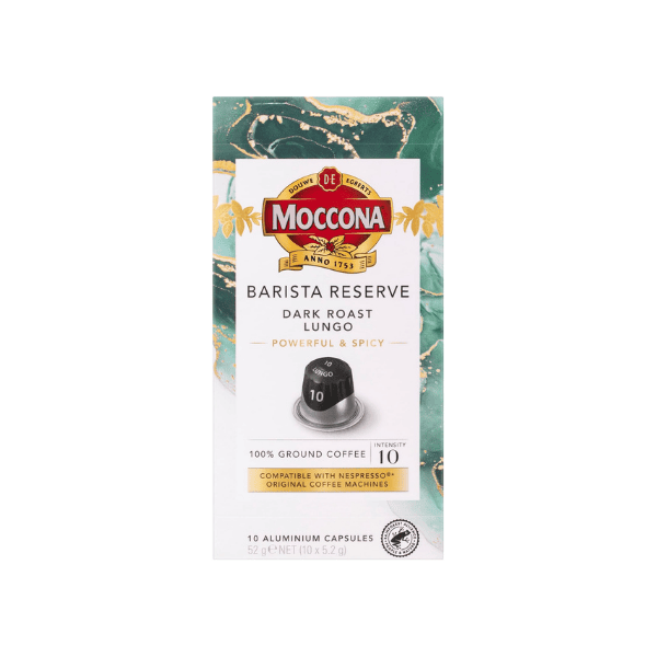 Moccona Barista Reserve Dark Roast Lungo 100 Nespresso-Compatible Capsules