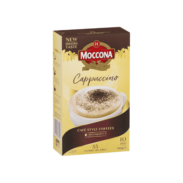 Moccona Cappuccino - 50 Individual Sachets of Creamy Perfection