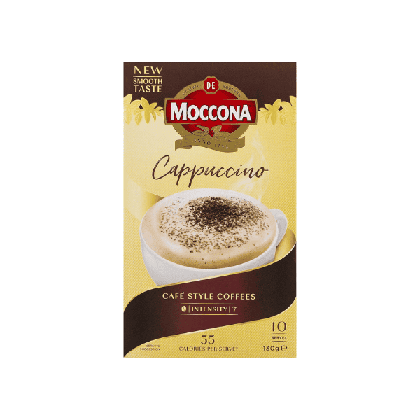 Moccona Cappuccino - 50 Individual Sachets of Creamy Perfection