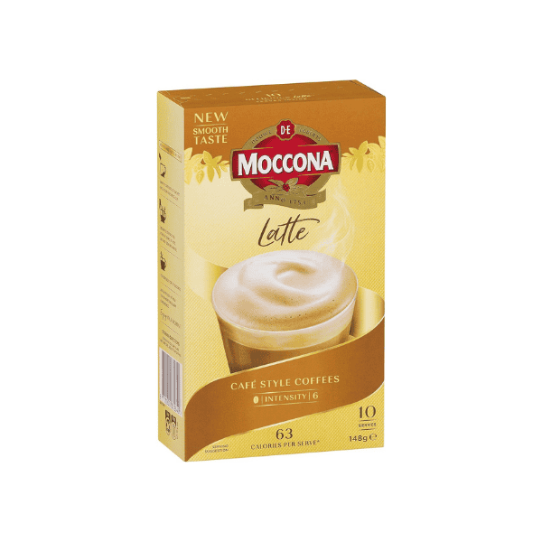 Moccona Latte 50 Convenient Sachets for Quick and Delicious Coffee