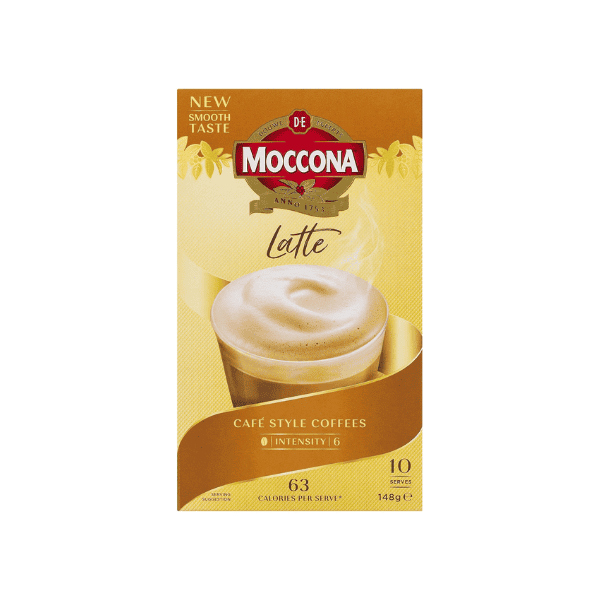 Moccona Latte 50 Convenient Sachets for Quick and Delicious Coffee