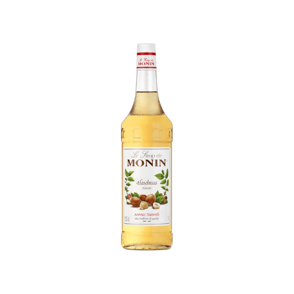 MONIN Hazelnut Syrup – Rich Nutty Flavor for Coffee Cocktails & Desserts 1L