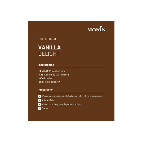 MONIN Vanilla Syrup – Premium Flavor for Coffee Cocktails & Desserts 1L