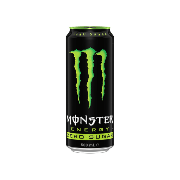 Monster Energy Drink Original Zero Sugar 24 x 500ml - No Sugar Full Energy