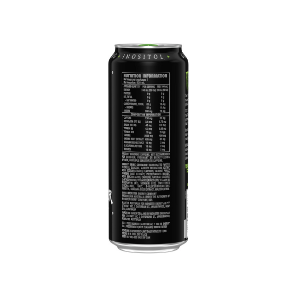 Monster Energy Drink Original 24 x 500ml – Classic Energy Drink with Bold Flavor