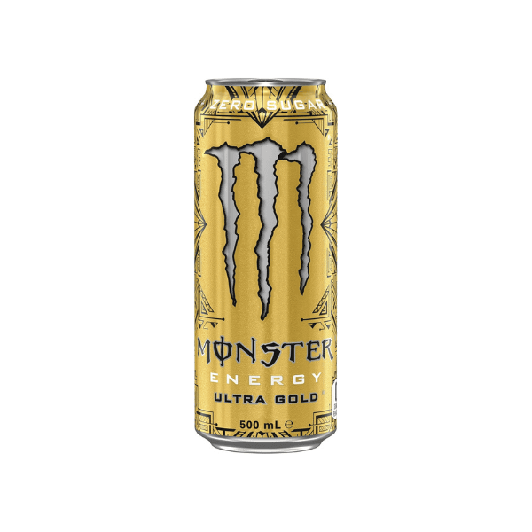 Monster Energy Drink Ultra Gold 24 x 500ml – Refreshing Gold Energy Drink