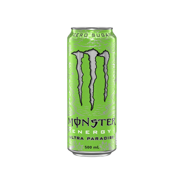 Monster Energy Drink Ultra Paradise 24 x 500ml - Tropical Flavor Energy Boost