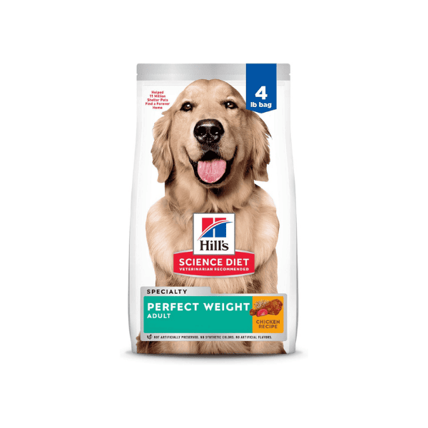 Hill's Science Diet Perfect Weight Adult Dry Dog Food Chicken 1.81kg for Healthy Weight