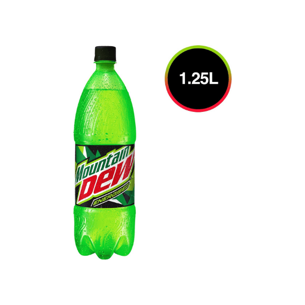 Mountain Dew Energised Soft Drink - 12 x 1.25L Pack for Ultimate Refreshment