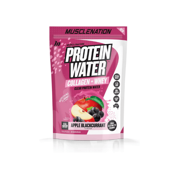 Muscle Nation Protein Water 25 Serves of Apple Blackcurrant Flavored Hydration