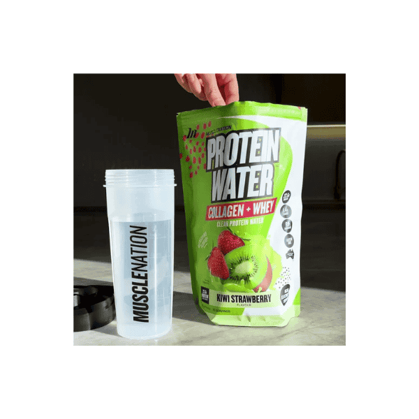 Muscle Nation Protein Water Kiwi Strawberry 25 Serves 750g of Protein-Packed Hydration