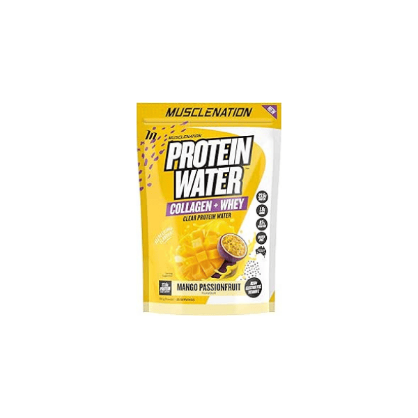 Muscle Nation Protein Water 750g Mango Passionfruit 25 Serves of Pure Protein Hydration