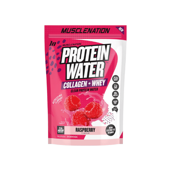 Muscle Nation Protein Water Raspberry 25 Serves 750g of Hydration and Protein