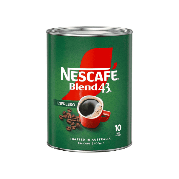 NESCAFÉ Blend 43 Espresso Instant Coffee 500g Convenient Coffee Solution