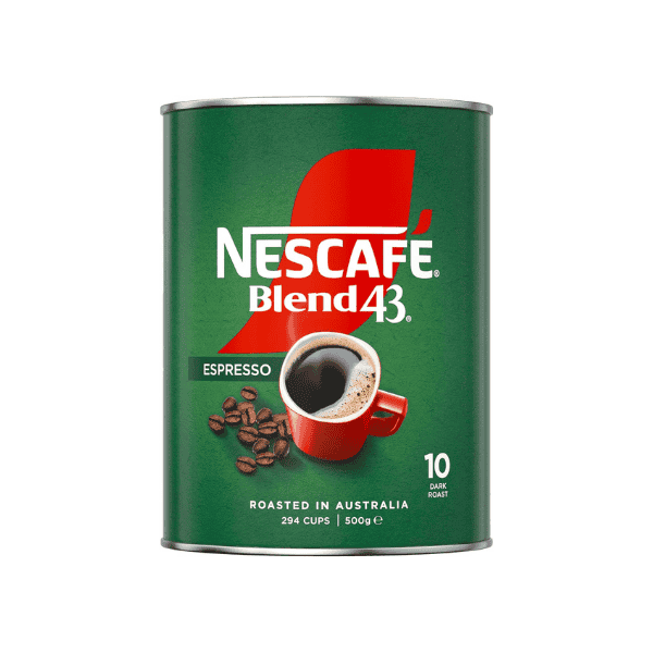 NESCAFÉ Blend 43 Espresso Instant Coffee 500g Convenient Coffee Solution