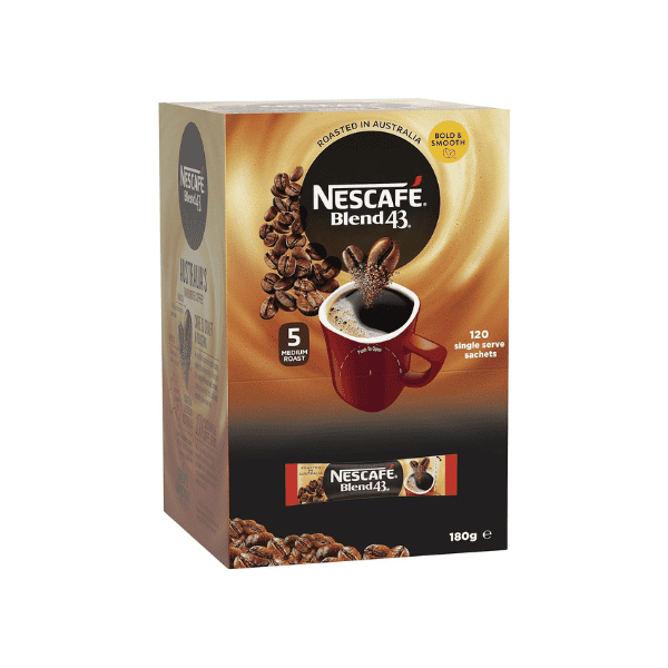 NESCAFÉ Blend 43 Instant Coffee Display Pack 120 Sachets Your Daily Coffee Fix