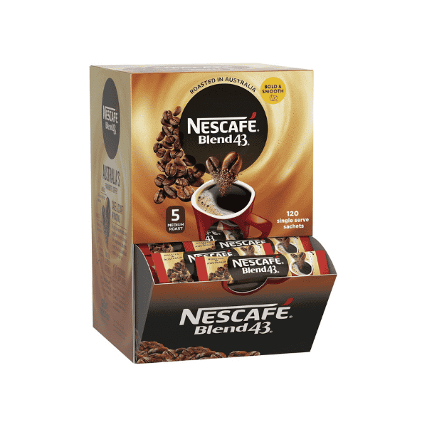 NESCAFÉ Blend 43 Instant Coffee Display Pack 120 Sachets Your Daily Coffee Fix