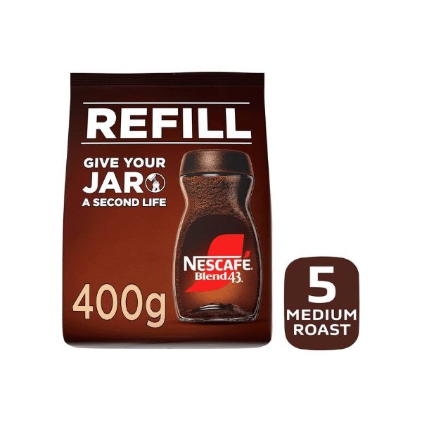 NESCAFÉ Blend 43 Instant Coffee Refill 400g for Coffee Enthusiasts