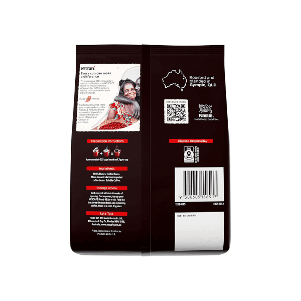 NESCAFÉ Blend 43 Instant Coffee Refill 400g for Coffee Enthusiasts