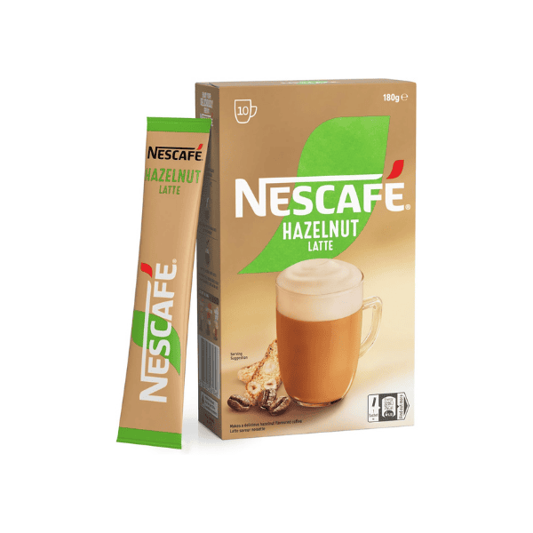 NESCAFÉ Hazelnut Latte Coffee Sachets 40 Pack Your Ideal Coffee Companion