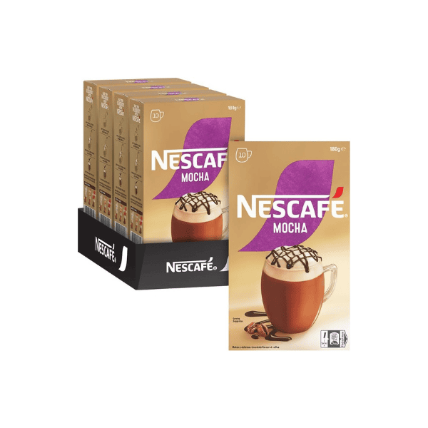 NESCAFÉ Mocha Coffee Sachets 40 Individual Packs for Easy Brewing