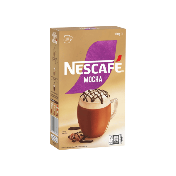 NESCAFÉ Mocha Coffee Sachets 40 Individual Packs for Easy Brewing