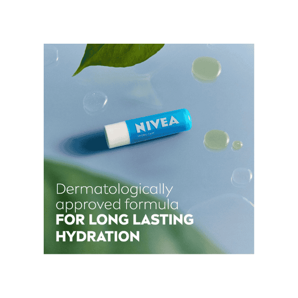 NIVEA Hydro Care Lip Balm SPF 15 Long Lasting Hydration for Dry Lips 1 Pack