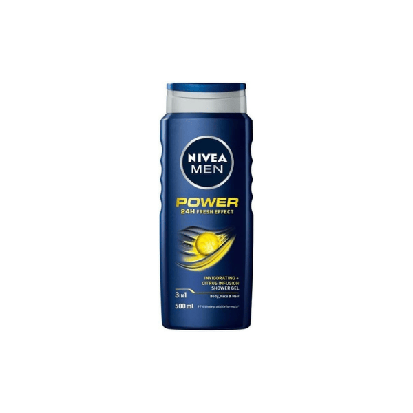 NIVEA MEN Power Fresh 500ml Shower Gel & Body Wash