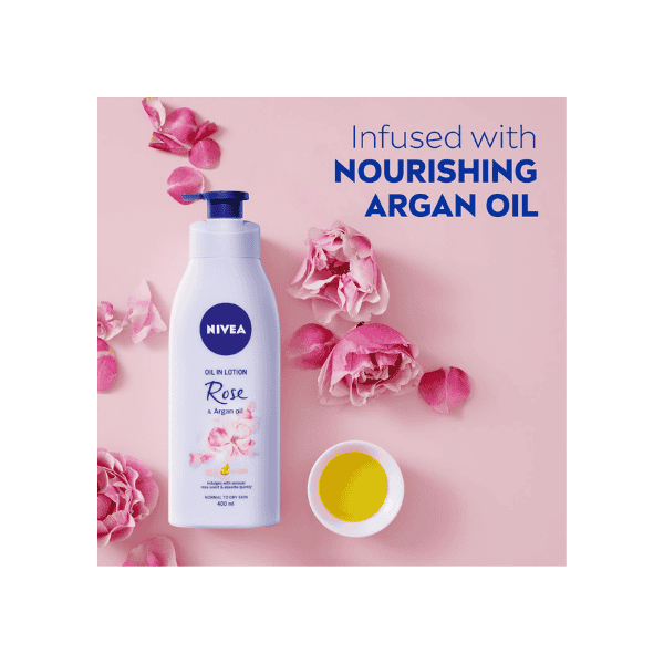 NIVEA Rose & Argan Oil Infused Body Lotion 400ml