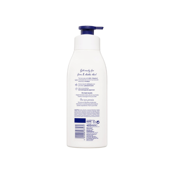 NIVEA Q10 Body Lotion 400ml Firming & Hydrating Formula with Vitamin C