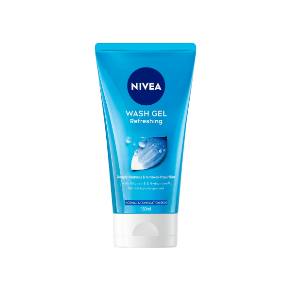 NIVEA Refreshing Face Wash Gel Cleanser 150ml Bottle