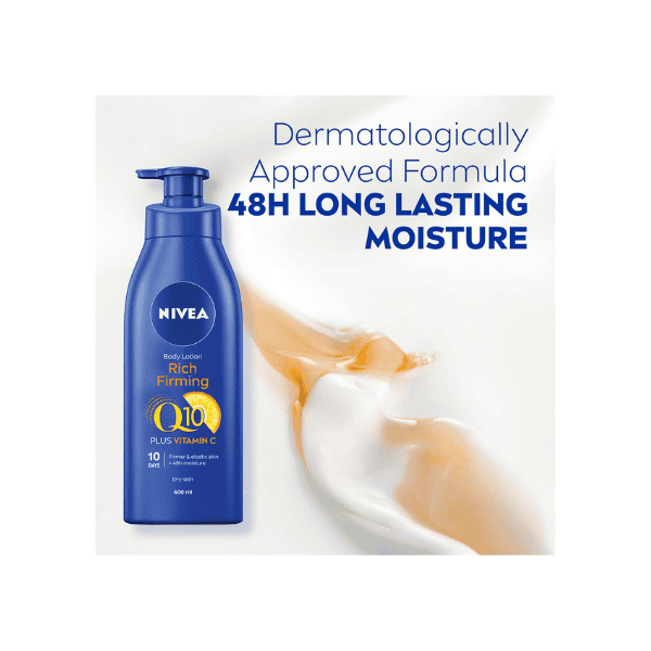 NIVEA Q10 Firming Body Lotion Vitamin C for Smooth Youthful Skin 400 ml