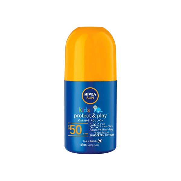 NIVEA SUN Kids Protect & Play Roll On Sunscreen SPF 50 65ml Gentle Care for Kids Skin