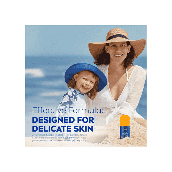 NIVEA SUN Kids Protect & Play Roll On Sunscreen SPF 50 65ml Gentle Care for Kids Skin