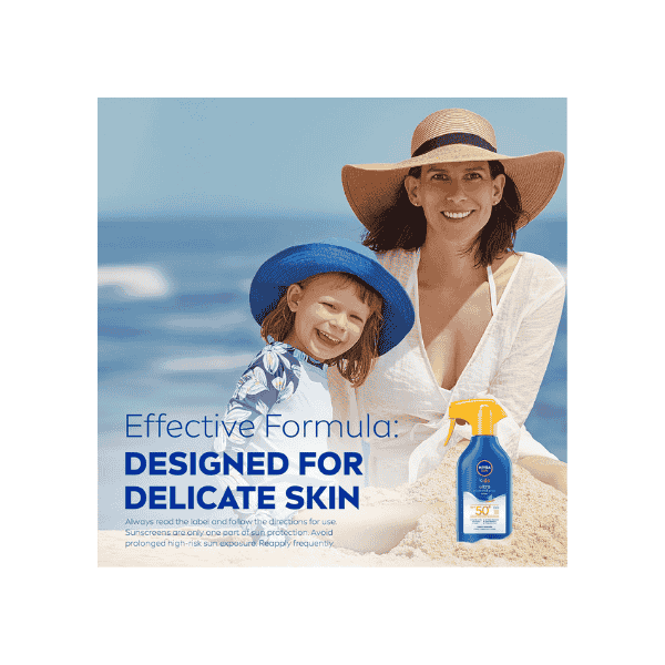 NIVEA SUN Kids Protect & Play SPF 50+ Sunscreen Trigger Spray 270ml