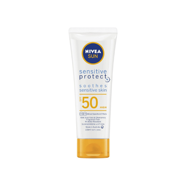 NIVEA Sensitive Protect Sunscreen Lotion 100ml SPF 50+ for Sensitive Skin