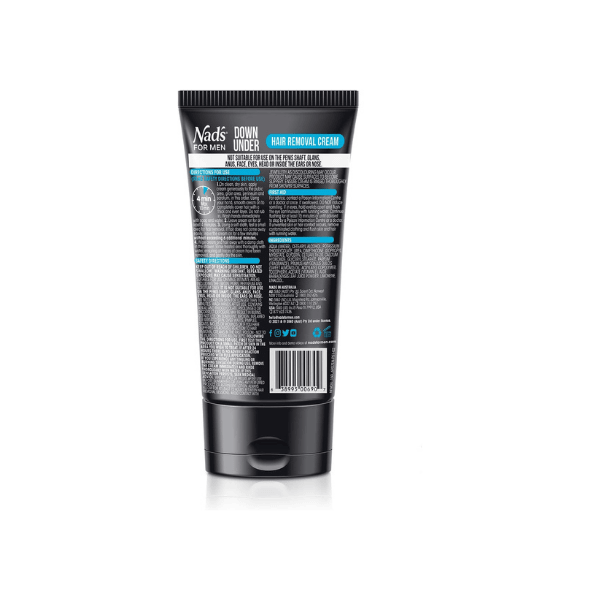 Nad's For Men Down Under 150 ml Depilatory Cream for Intimate Grooming