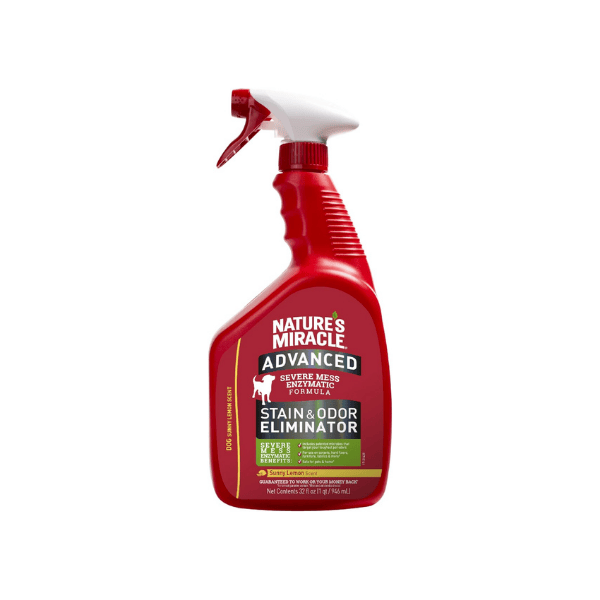 Nature’s Miracle Advanced Dog Stain & Odour Eliminator Sunny Lemon Scent 946ml