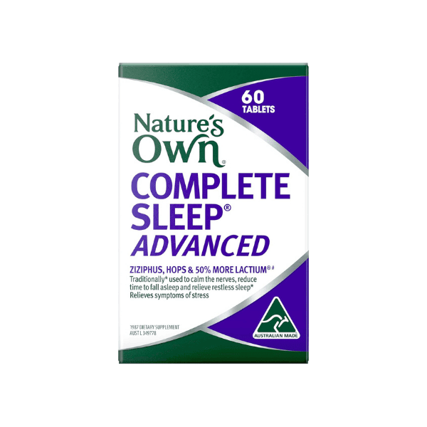 Nature’s Own Complete Sleep Advanced Tablets 60 Helps You Relax and Fall Asleep Faster