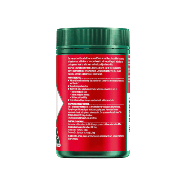 Nature’s Own Glucosamine Sulfate & Chondroitin Advanced 180 Tablets Supports Joint Flexibility