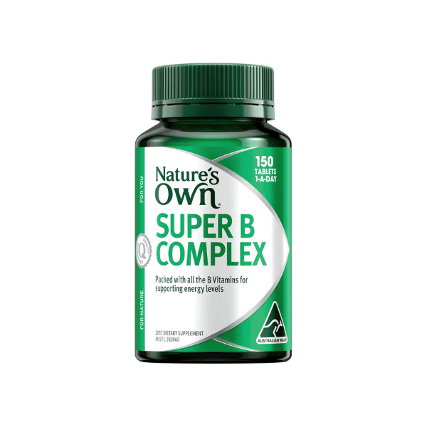 Nature’s Own Super B Complex 150 Tablets Energy Mental Clarity & Heart Health Support