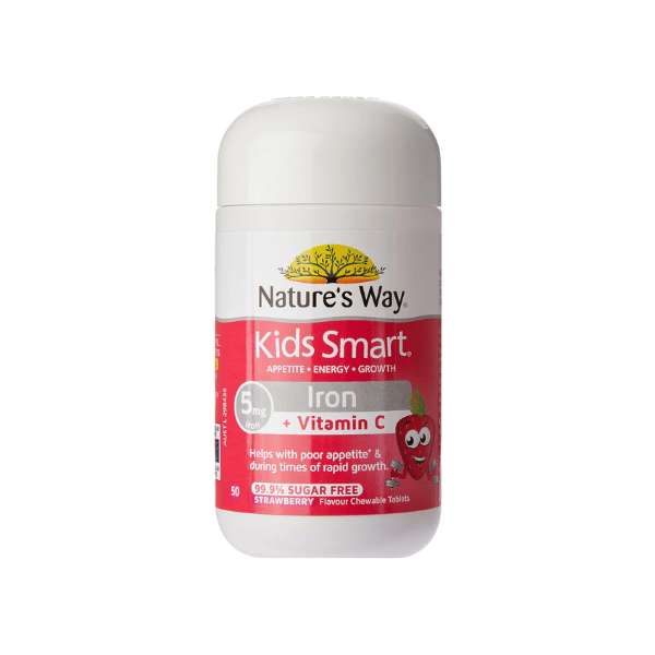 Nature's Way Kids Smart Iron + Vitamin C Chewable 30 Count for Healthy Immune Function