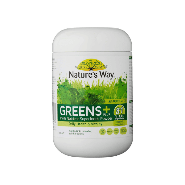 Nature's Way Superfood Greens Plus 300g Greens Powder with Antioxidants & Nutrients