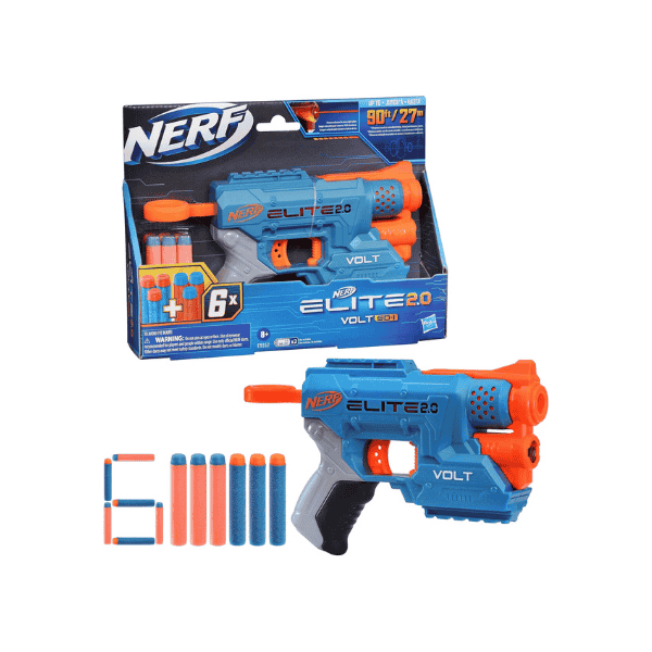 Nerf Elite 2.0 Volt SD 1 Blaster 6 Darts Light Beam Targeting Customizable  Ages 8+