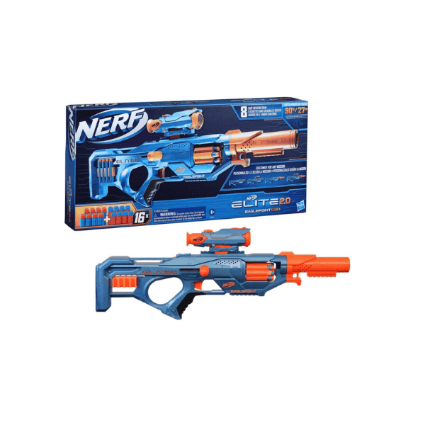 Nerf Elite 2.0 Eaglepoint RD 8 Blaster 8 Dart Drum Detachable Scope 16 Darts F0423