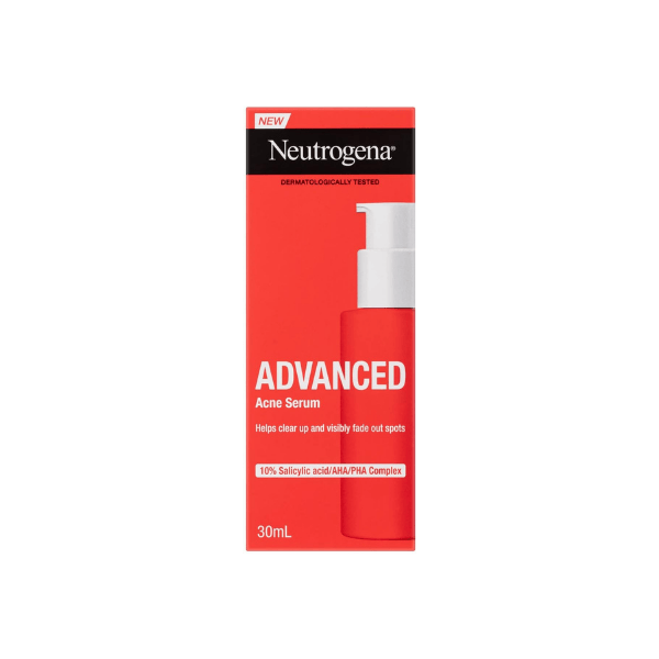 Neutrogena Acne Face Serum 30mL  With Salicylic Acid to Target Acne & Clear Pores