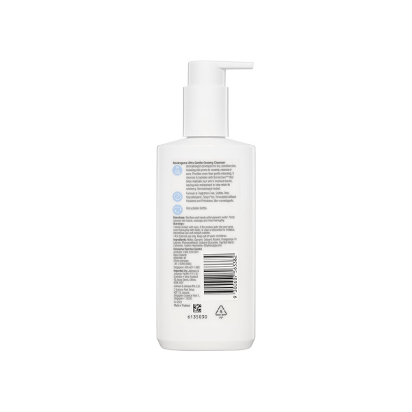 Neutrogena Extra Gentle Cleanser 200mL Fragrance-Free Solution for Sensitive & Dry Skin Care